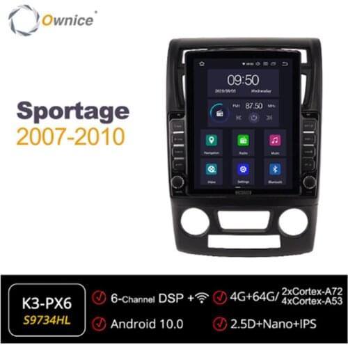 Ownice Octa 8 Core Android 10.0 Car Radio for Kia Sportage 2007 2008 2009 2010 Auto Multimedia Video Audio GPS Player 4G LTE