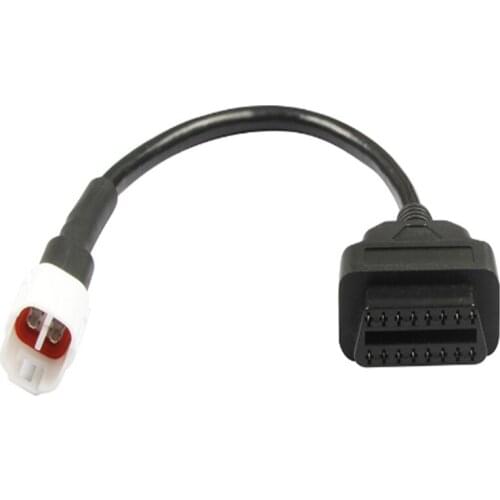 4 Pin to 16Pin OBD2 Fault Code Reader Motorcycle Scanner OBD Connector Diagnostic Cable Fit for Yamaha OBD Extension cable