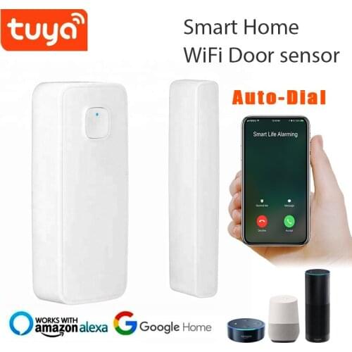 Tuya Smart Life APP Controls WiFi Door Magnetic Door and Window Alarm