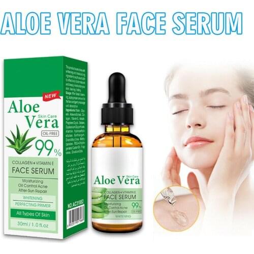 Aichun 30ML Aloe Vera Gel Pure Hyaluronic Acid Serum Facial Moisturizing Skin Repair Essence Whitening Anti Wrinkle Face Cream