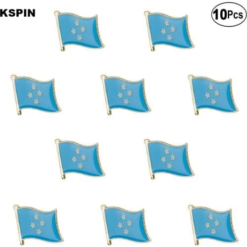 Micronesia Flag Lapel Pin Flag badge Brooch Pins Badges 10Pcs a Lot