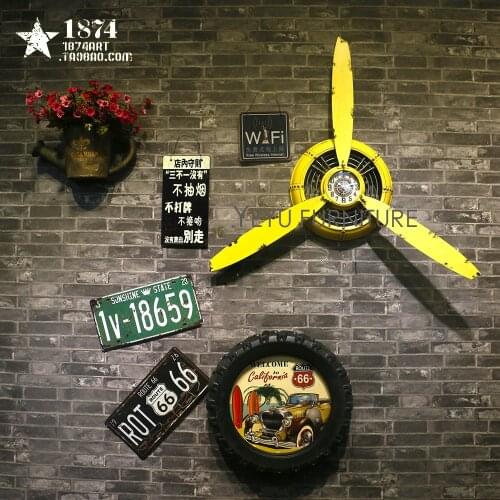 Minimalist Modern Design Metal Loft screw propeller wall decoration, loft flyer wall decoration, fashion loft wall decoration