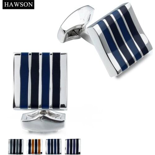 Mens Accessories Fashion Enamel Jewelry Dress Shirt Sleeve Button Fasten Linked Metal Copper Cuff Links