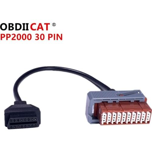 OBDIICAT For Peugot Citren 30pin Cable 30 pin to OBD 16 pin 16pin Cable Connector