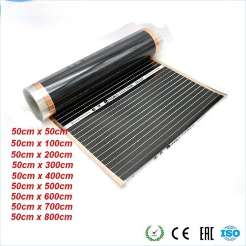 220V 50cm Width Healthy Floor Heating Infrared Underfloor Heating Carbon Film Heater