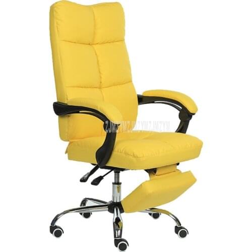 Reclining Computer Chair With Footrest Ecological PU Leather Height Adjustable Office Manager Rotatable Ergonomic Chair Recliner