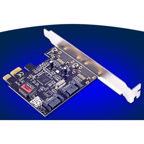 2 Ports SATA 2.0 PCI-E Raid Controller Card SIL3132 Chipset for Silicon RAID 0 1