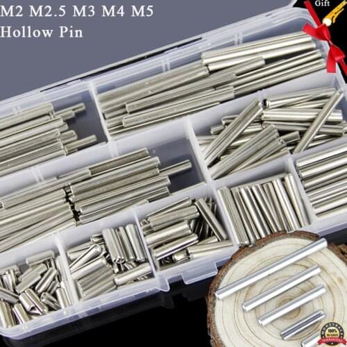 304 stainless steel Spring Pin Elastic Cylindrical Hollow Pin Cotter Pin Positioning Pins M2 M2.5 M3 M4 M5