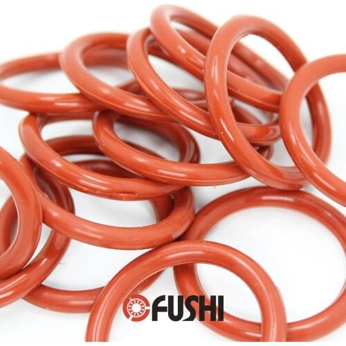 CS1.8mm Silicone O RING ID 36.5/37.5/38.5/40/41.2/42*1.8 mm 50PCS O-Ring VMQ Gasket seal Thickness 1.8mm ORing White Red Rubber
