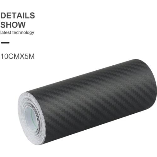 Replacement Anti-Scratch Strip Scuff Carbon Fiber Vinyl Film Tape Universal 3meter