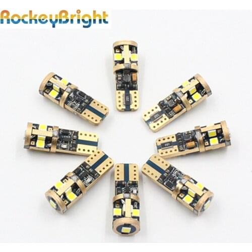 T10 LED Bulbs White 168 501 W5W LED Lamp T10 Wedge 3030 Interior Lights 12V 6000K Canbus Error Free Auto Parking Lights