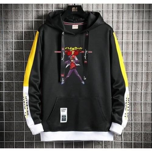 Anime High School D×D Hoodie women men Popular Harajuku Hoodeds Pullover Streetwear Casual Fake Two-Piece jacket coat