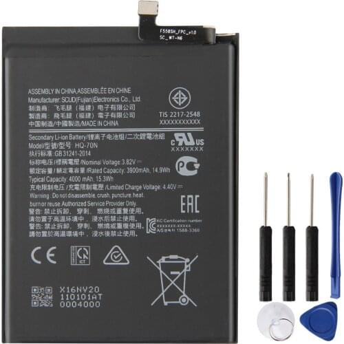 Samsung Original Replacement Phone Battery HQ-70N For Samsung Galaxy A11 A115 SM-A115 Genuine Replacement Phone Battery 4000mAh
