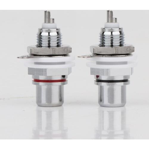 10Pcs RS3012 Audio Grade Rhodium Plated Brass RCA Female Socket Chassis Jack