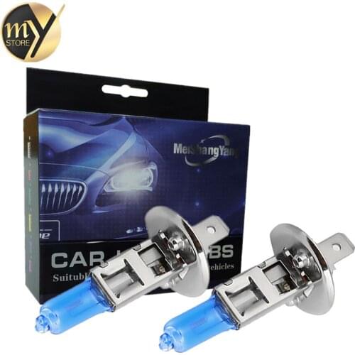 2pcs Headlight Bulbs Halogen H1 100W 12V Filled Super Bright White - Car Fog Light Driving Lamp Day Running Light Source
