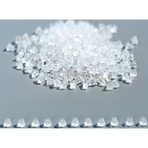 200pcs High Quality Soft Silicone Rubber Earring Back Stoppers For Stud Earrings DIY Jewelry Making Earring Findings Accessories