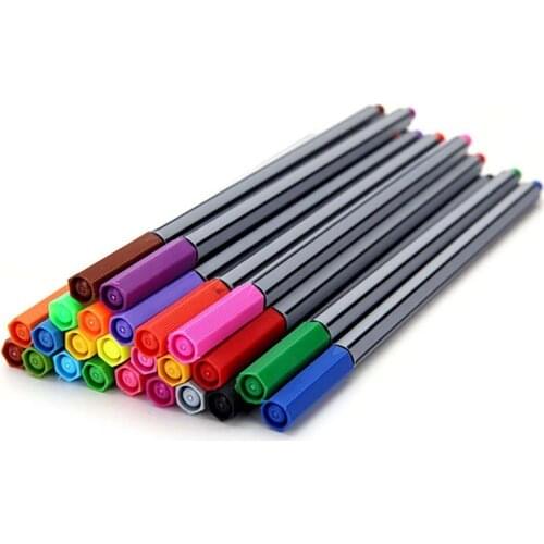 24 Colors 0.4mm Fineliner Pens Color Fineliners Set Art Painting Markers Ink pen Pen