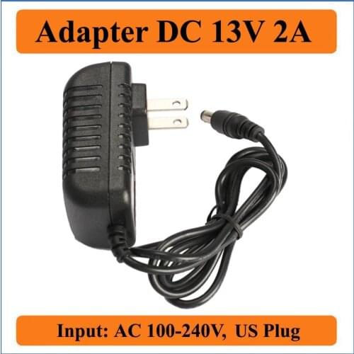 13V 2A US Plug AC DC Adapter AC 100V-240V AC power adapter DC13V smaller quality Plug In supply Charger 5.5mm x 2.1-2.5mm
