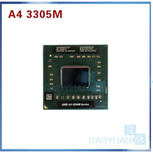 AMD A4-Series A4 3300M Series A4 3305M A4-3305M - AM3305DDX22GX 1.9Ghz Dual Core Laptop processor Socket FS1
