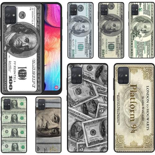 U.S. Dollar Money Case for Samsung A51 A71 5G A50 A70 A72 A52 A41 A40 A32 A31 A30 A21s A20e A12 A11 A10 A02 Phone Cover Coque
