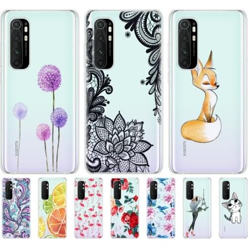 For Xiaomi Mi Note 10 Lite Case 6.47" Soft Silicon Tpu Cover Note10 Lite Phone Back Shell Note10Lite Bumper Funda
