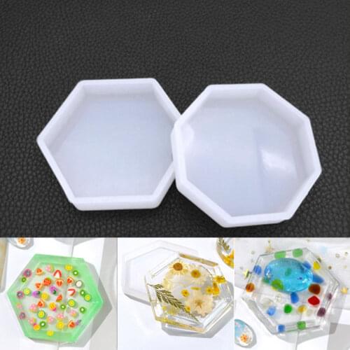 DIY Crystal Epoxy Hexagonal Pendulum Mould High Mirror Plaster Aromatherapy Car Decorations Diffuse Fragrance Stone Octagon