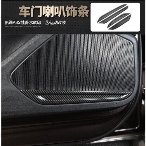 For Audi A4L 2021 Car Styling Loudspeaker Sound Cover Trim Frame Sticker Chrome Interior Accessories