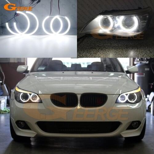 For BMW E60 E61 LCI 525i 528i 530i 535i 545i 550i M5 Ultra bright SMD LED Angel Eyes halo rings kit Day Light Car styling