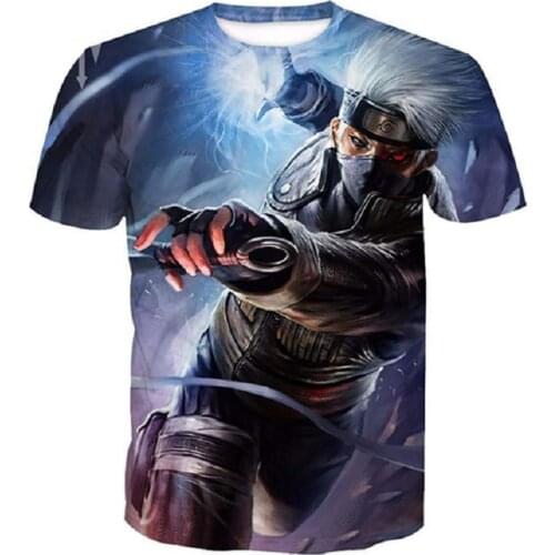 Naruto Theme Shirt Akatsuki Akatsuki Organization Fashion Cartoon Childrens Clothing T-shirt Japanese Anime 3D Boy Clothing