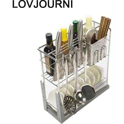 Pantry Armario Cocina Organizador Pantries Stainless Steel Organizer Cuisine Kitchen Cabinet Cestas Para Organizar Basket