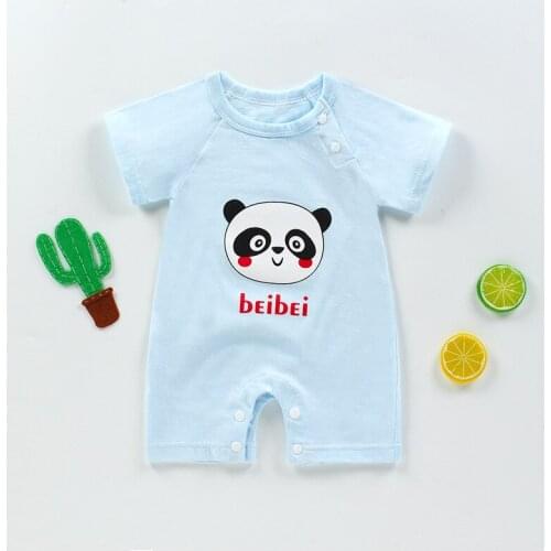 Baby Clothes 100%Cotton Short Sleeve Summer Jumpsuit Girls Boys Rompers Toddler Pyjamas Infantil Cartoon Romper 3M 6M 9M 12M 18M