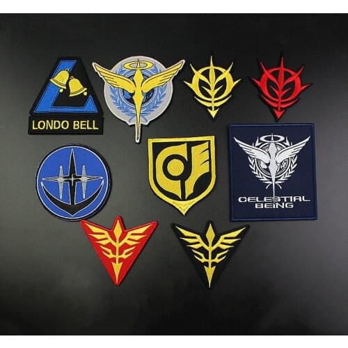 Londo Bell Anaheim School E.F.S.F. End War Memorial ZEON Flag Orphans Patch GUNDAM Military Tactical Badges For Clothes Backpack