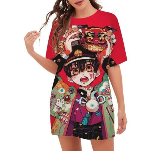 CLOOCL Fashion Women T Shirt Anime Toilet-Bound Hanako-kun 3D Printed Short Sleeve Loose Tee Shirt Casual Female Clothing Tops