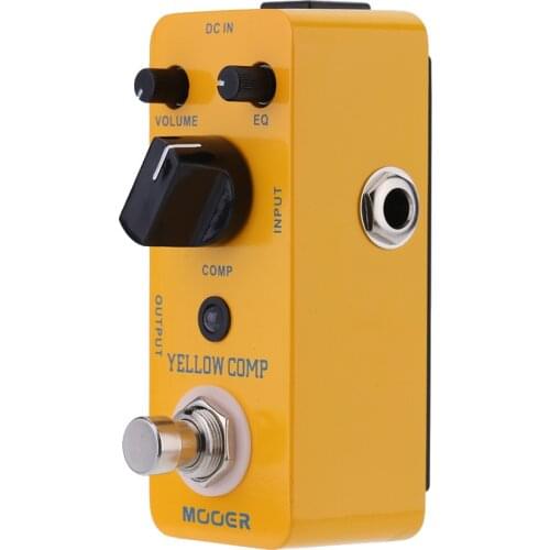 MOOER MCS2 Yellow Comp Effector Pedal Guitar Processor For Electric Guitar Accessories Compression Guitar Effect Pedal Musical
