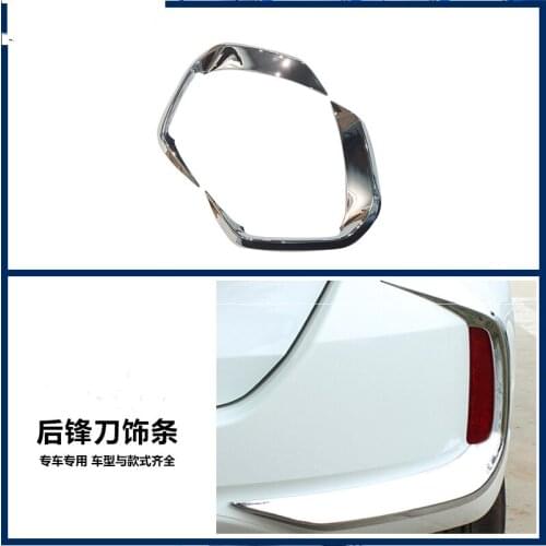 For Honda Fit 2021 ABS rear fog lamp trim strip, rear fog lamp wind knife trim, rear bumper trim strip Car Accessories