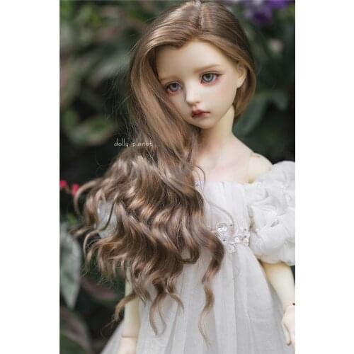 BJD doll wig suitable for 1/3 size beauty pointed hand crocheted hair partial long hair soft silk/super soft silk hair doll acce