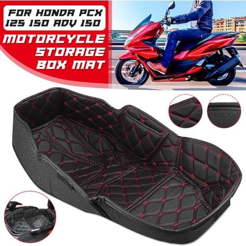 Motorcycle Rear Trunk Cargo Liner Protector Seat Bucket Pad Storage Box Mat For Honda PCX 125 150 ADV pcx 125 adv150 pcx150