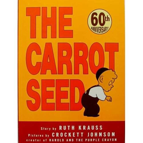 The Carrot Seed By Ruth Krauss Educational English Picture Book Learning Card Story Book For Baby Kids Children Gifts