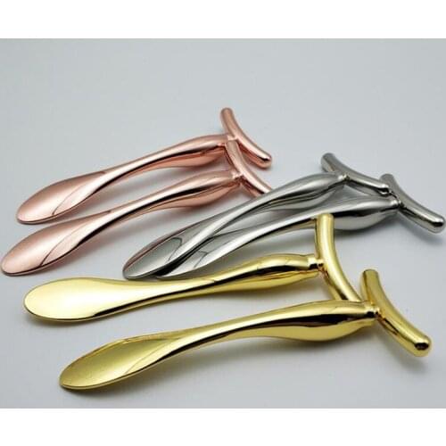 100pcs Eye Cream Mixing Spatula Scoop Face Lift Anti Wrinkle Eye Massager Stick Alloy Metal Facial Mask Eye Cream Spoon