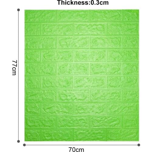 12pcs 70*77cm DIY Self Adhesive 3D Wall Stickers Bedroom Waterproof Foam Brick Room Wallpaper Decor Living Wall Sticker For Kids