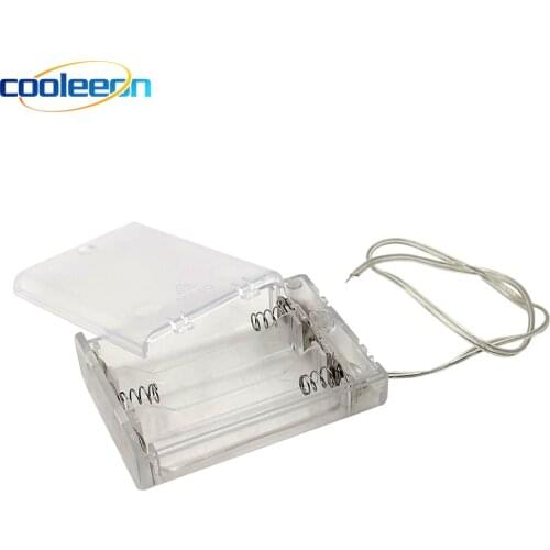 2PCS 2*AA 3*AA Battery Holder DC Connector 3V 4.5V AA Battery Box Case With On-Off Switch Wire For AA Rechargeable Batteries