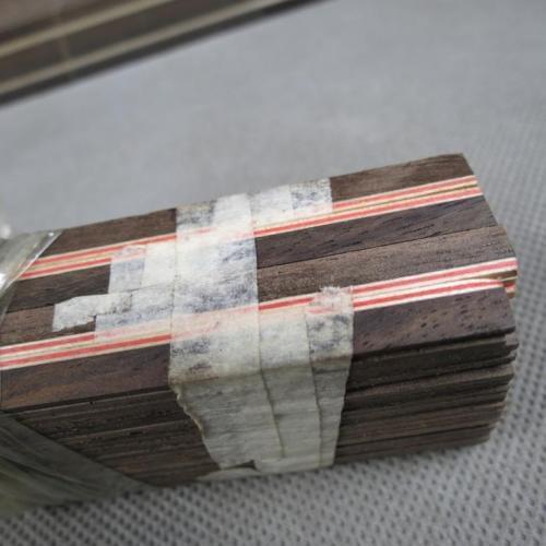 25 STRIP LUTHIER FIGURED BINDING C-26,Measures 6mm x 1.5mm thick and 810mm long