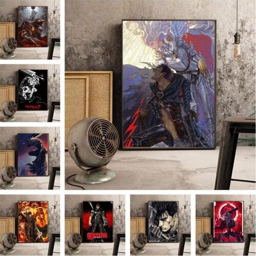 Anime Vintage Cartoon Colorful Artwork Poster Wall Art Paintings Canvas Pictures and Prints for Living Home BedRoom Decoration