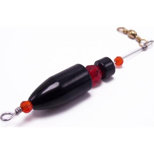 CATCHSIF 5pcs inline Fishing Carolina Ready Rigs Bullet weights glass beads Finesse drop shot tournaments lure sinking using