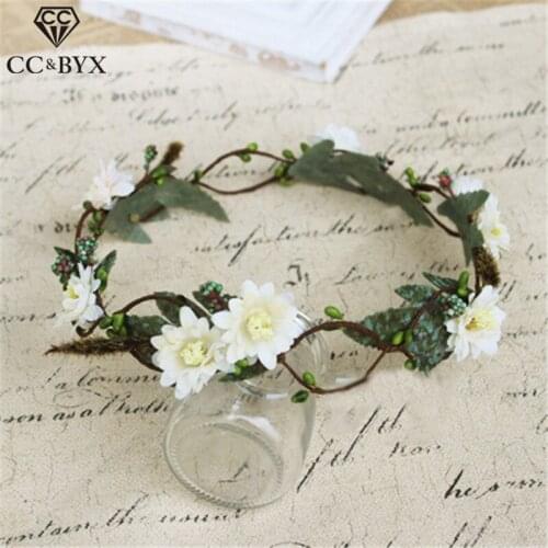CC Crowns Tiaras Hairbands Garland Wedding Hair Accessories For Bridal Party Beach Jewelry 100% Handmade Forest Vintage mq005