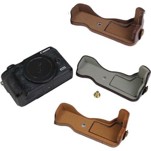 New Camera Bag Half Body For Canon EOS M6 II EOSM6 II M6 Mark II Camera case Protective Body Cover Skin