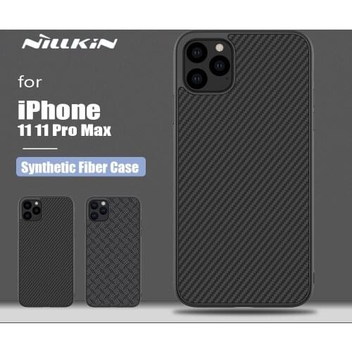 Nillkin for iPhone 11 11 Pro Max Case Synthetic Fiber Ultra-Thin Textured Soft Touch Protective Phone Case for iPhone 11 Pro Max