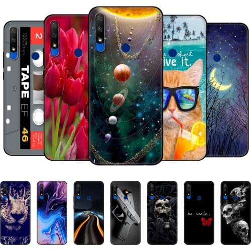 For Honor 9X Global Case Honor 9X Premium Case Silicon Soft Back Phone Cover For Honor 9X Premium STK-LX1 black tpu case