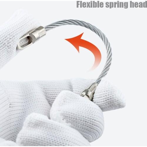 Electric Cable Fish Tape Wire Conduit Duct Steel Strong Toughness Electric Portable Cable Puller Wheel Pushing Tool