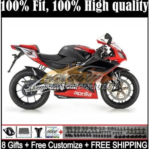 Injection For Aprilia RS-125 RS 125 RS4 54CL.148 RSV125 2006 2007 2008 2009 2010 2011 RS125 06 07 08 09 11 Fairings lucky black